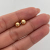 Topos media bola lisa Oro amarillo 18k 0,55 Gr / 6 mm