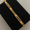 Pulso It Cubana Casting Negro Oro amarillo 18k +4 / 19,45 Gr / 6,3 mm / 21,5 Cm