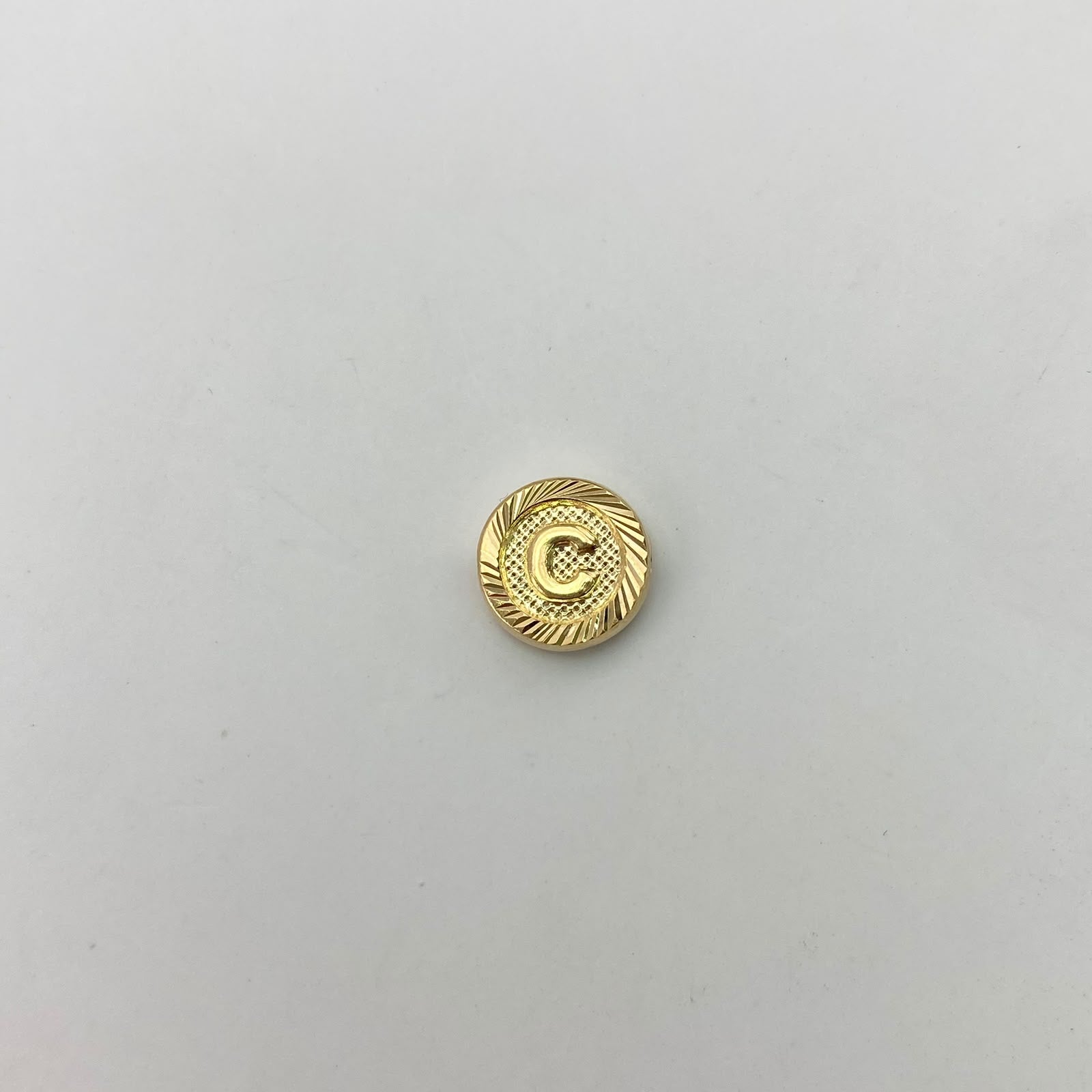 Herraje pasador letra c Oro amarillo 0,5 Gr / 1 Cm