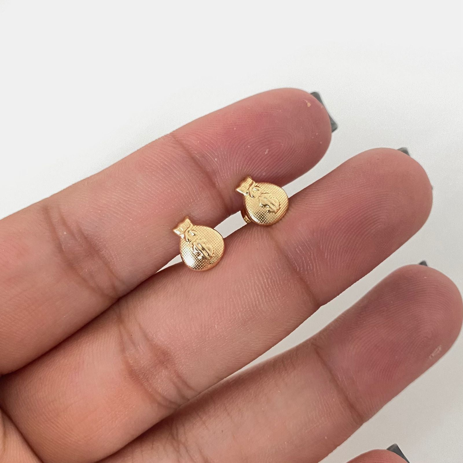 Topos bolsa de dinero diamantada Oro amarillo 18k 0,70 Gr / 6,7 mm