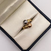 Anillo tu y yo Oro amarillo 18k / Talla 7 1/2 / 3,03 Gr / 4 mm