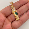 Dije San Judas Silueta Casting Oro amarillo 18k 4,05 Gr / 11,6 mm / 4 Cm