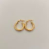 Candonga Entorchada Oro amarillo 18k 1,45 Gr / 1,7 Cm