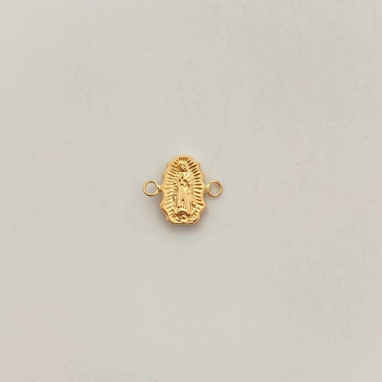 Herraje silueta virgen de guadalupe  Oro amarillo 18k 0,6 Gr / 1,2 Cm