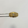 Anillo Troquel cristo circon blanco Oro amarillo 18k / Talla 10 / 2,55 Gr / 3,7 mm