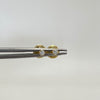 Topos mini circón blanco Oro amarillo 18k 0,4 Gr / 2,3 mm