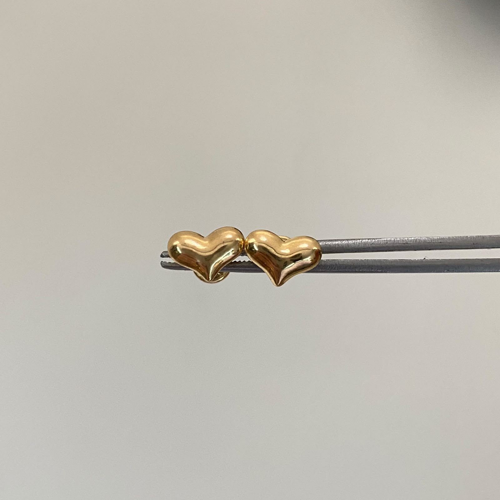 Topos corazon inflado  Oro amarillo 18k 0,75 Gr / 10 mm