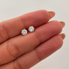 Topos Circon Blanco Oro amarillo 18k 0,95 Gr / 5 mm
