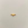 Herraje Corazon Borde Oro amarillo 18k 0,3 Gr / 1,3 Cm