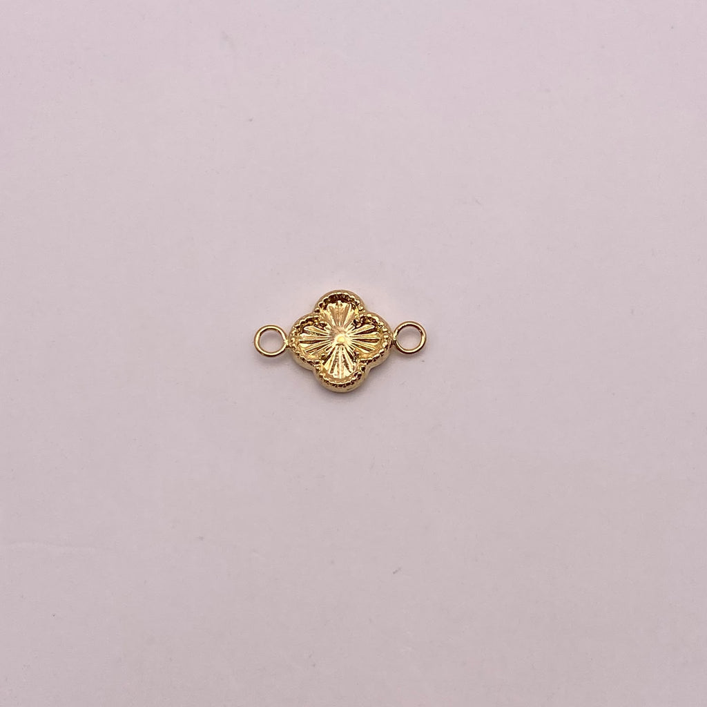 Herraje trebol diamantado Oro amarillo 18k 0,41 Gr / 1,5 Cm