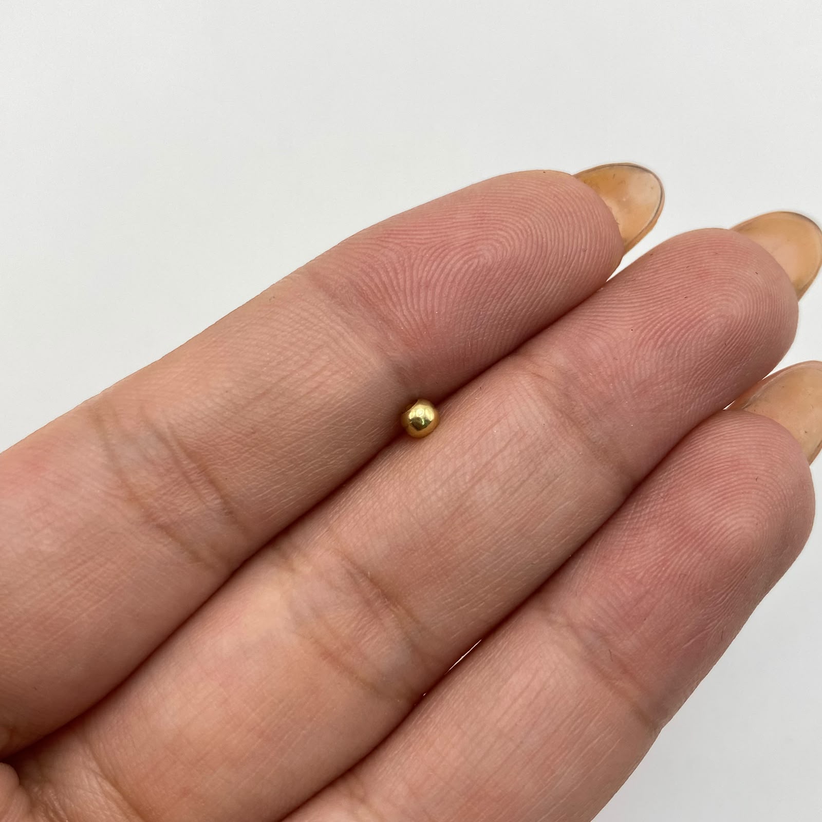 Bola Lisa 3mm Oro amarillo 18k 0,5 Gr