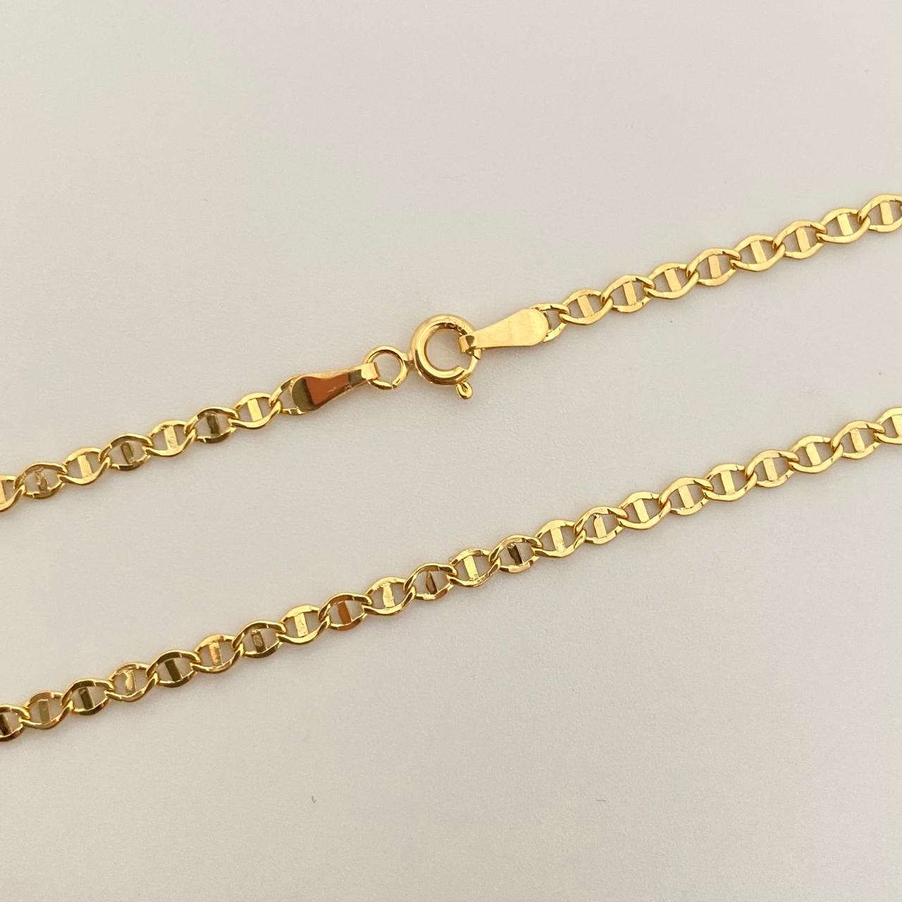 Cadena It plana rombos Oro amarillo 18k ,325 Gr / 2,5 mm / 60 Cm