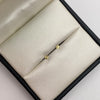 Topos Mini Circulo plano diamantado Oro amarillo 18k 0,35 Gr / 3,2 mm