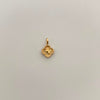 Dije Trebol Diamantado Oro amarillo 18k 0,4 Gr / 8,5 mm / 1,2 Cm