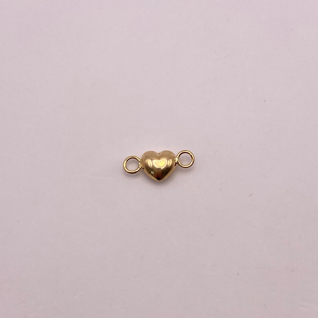 Herraje corazón inflado Oro amarillo 18k 0,26 Gr / 1 Cm