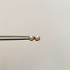 Topos Perla Oro amarillo 18k 0,6 Gr / 4 mm