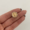 Herraje Tambor Guadalupe Oro amarillo y Oro blanco 18k 3,3 Gr / 1,5 Cm