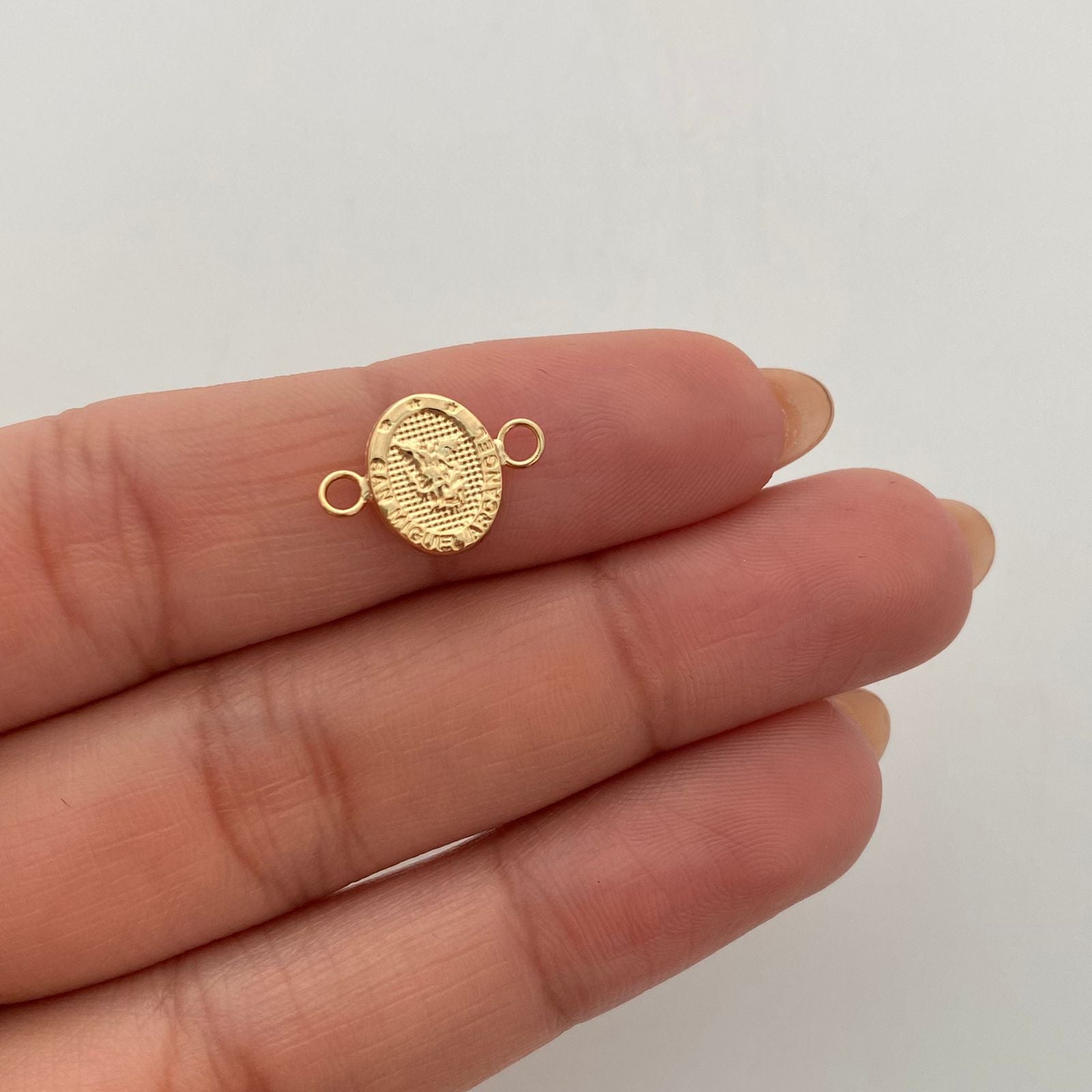 Herraje San Miguel Oro amarillo 18k 0,45 Gr / 1 Cm