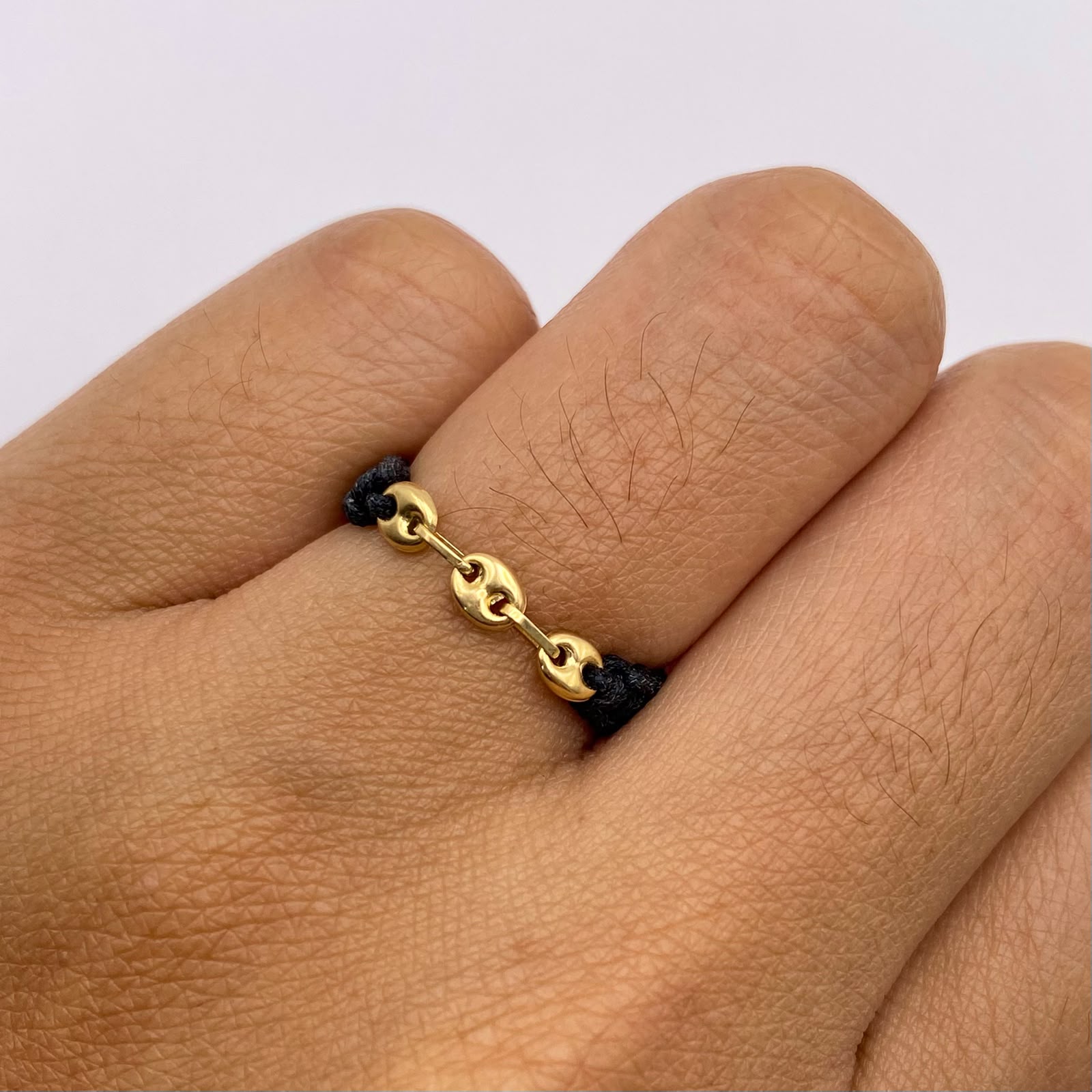 Pulsera tejida Baby gc tres eslabones Oro amarillo 18k 0,15 Gr