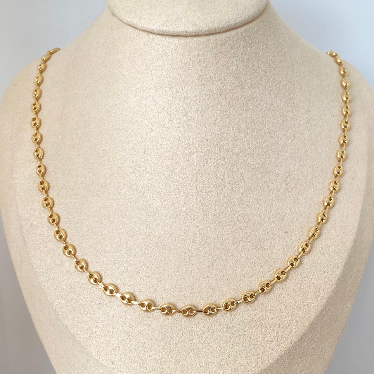 Cadena gc Oro amarillo 18k 5,95 Gr / 4,0 mm / 45 Cm Broche 0,40