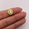 Herraje virgen guadalupe Oro amarillo 18k 0,68 Gr / 1,5 Cm