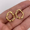 Candonga Entorchada Oro amarillo 18k 1,13 Gr / 1,6 Cm