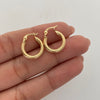 Candonga Entorchada Oro amarillo 18k 1,45 Gr / 1,5 Cm