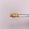 Anillo Corona rx circones blancos Oro amarillo 18k / Talla 8 1/4 / 5,4 Gr / 4,8 mm