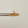 Anillo 15 Corona Casting Blanco Oro amarillo 18k / Talla 6 / 1,5 Gr