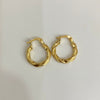 Candonga Entorchada Oro amarillo 18k 1,5 Gr / 1,5 Cm