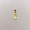 Dije dolar Oro amarillo 18k 0,65 Gr / 6,56 mm / 2,5 Cm