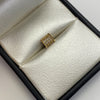Herraje Cilindros circones blancos Oro amarillo 18k 0,9 Gr / 0,7 Cm