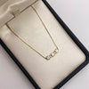Pulso Tres trebol blanco Oro amarillo 18k 1,59 Gr / 0,6 mm / 19,4 Cm