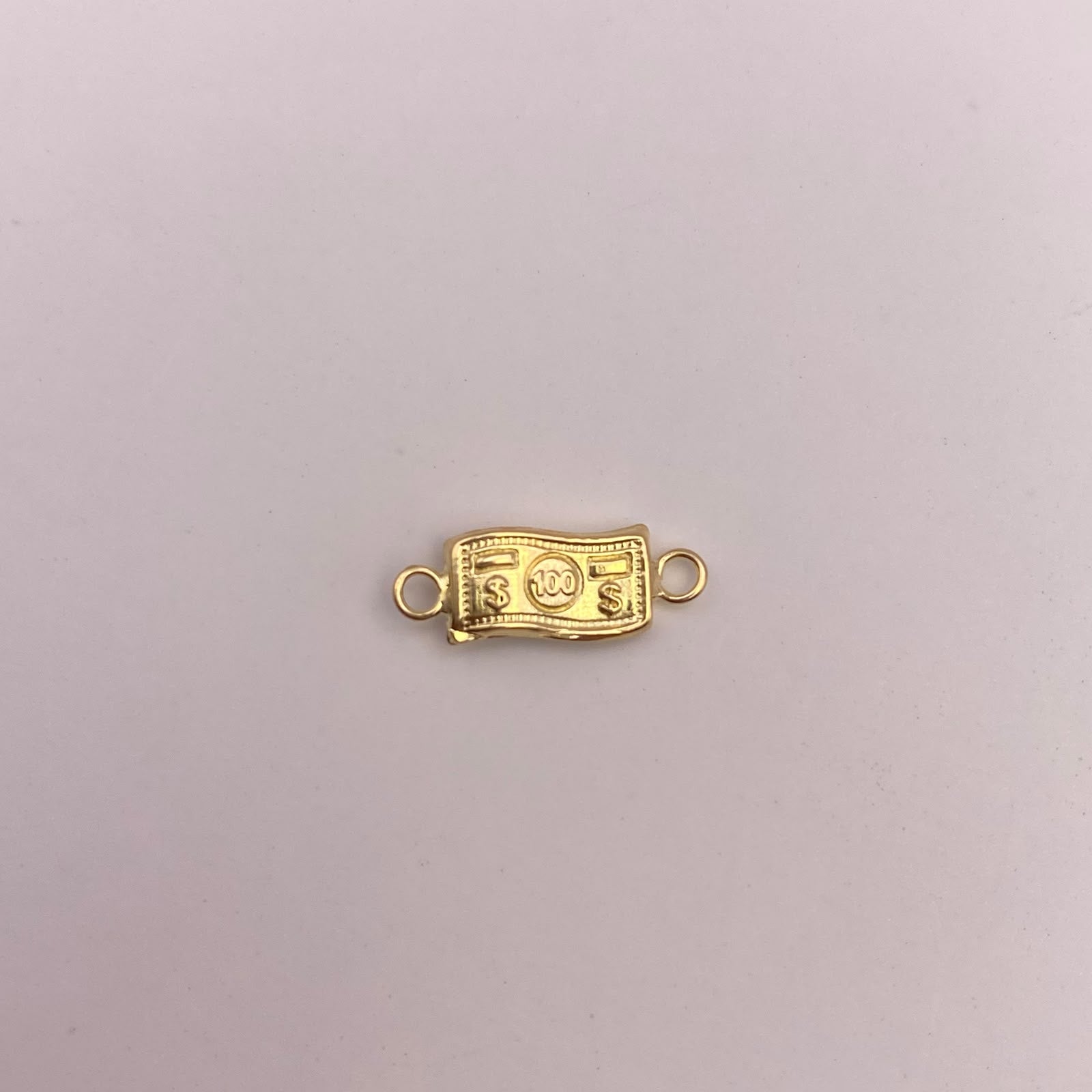 Herraje dolar Oro amarillo 18k 0,36 Gr / 1,3 Cm
