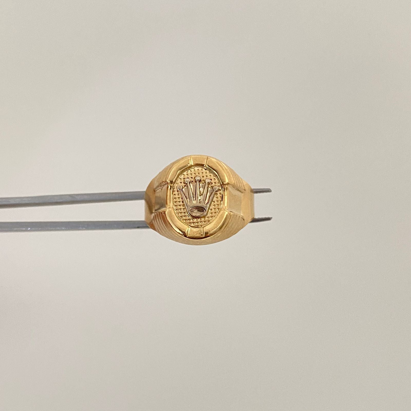 Anillo corona rx troquel Oro amarillo 18k / Talla 9 / 3,75 Gr