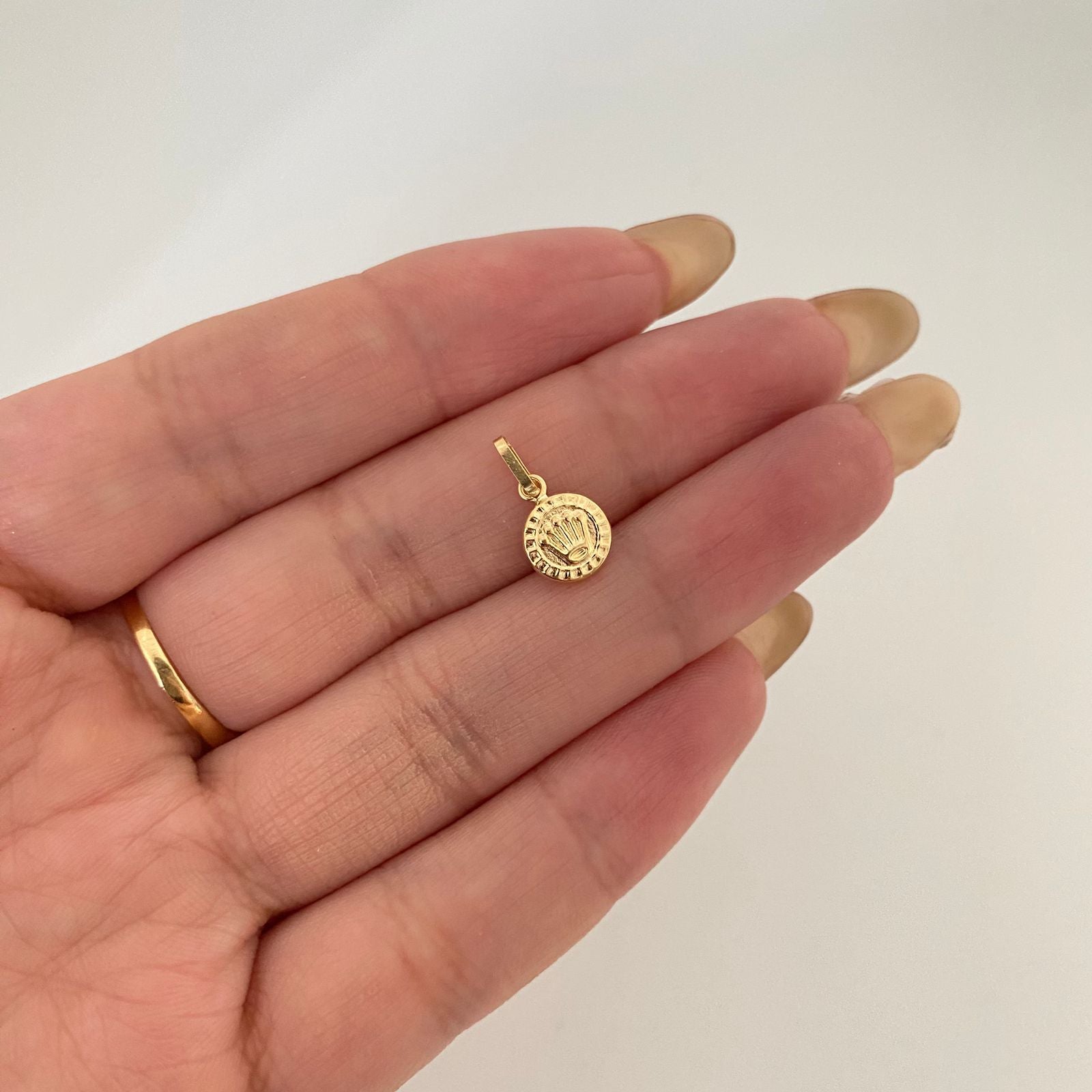Dije It corona rx Oro amarillo 18k 0,35 Gr / 1,5 Cm