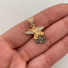 Dije San Miguel Arcangel Casting Oro amarillo y Oro blanco 18k 3,15 Gr / 19,4 mm / 2,5 Cm