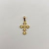 Dije trebol diamantado Oro amarillo 18k 2,35 Gr / 15,6 mm / 3 Cm