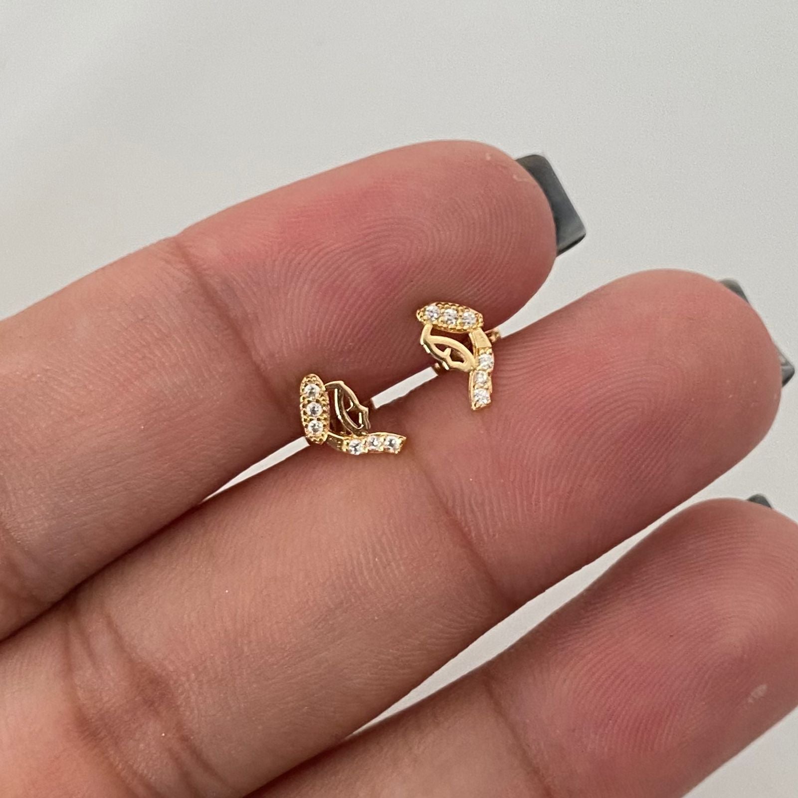 Topos silueta virgen maria Oro amarillo 18k 0,75 Gr / 4,6 mm