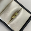 Topos corazon circones verdes  Oro amarillo 18k 0,6 Gr / 5,4 mm