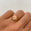Anillo herradura caballo  Oro amarillo y Oro rosa 18k / Talla 6 3/4 / 1,6 Gr
