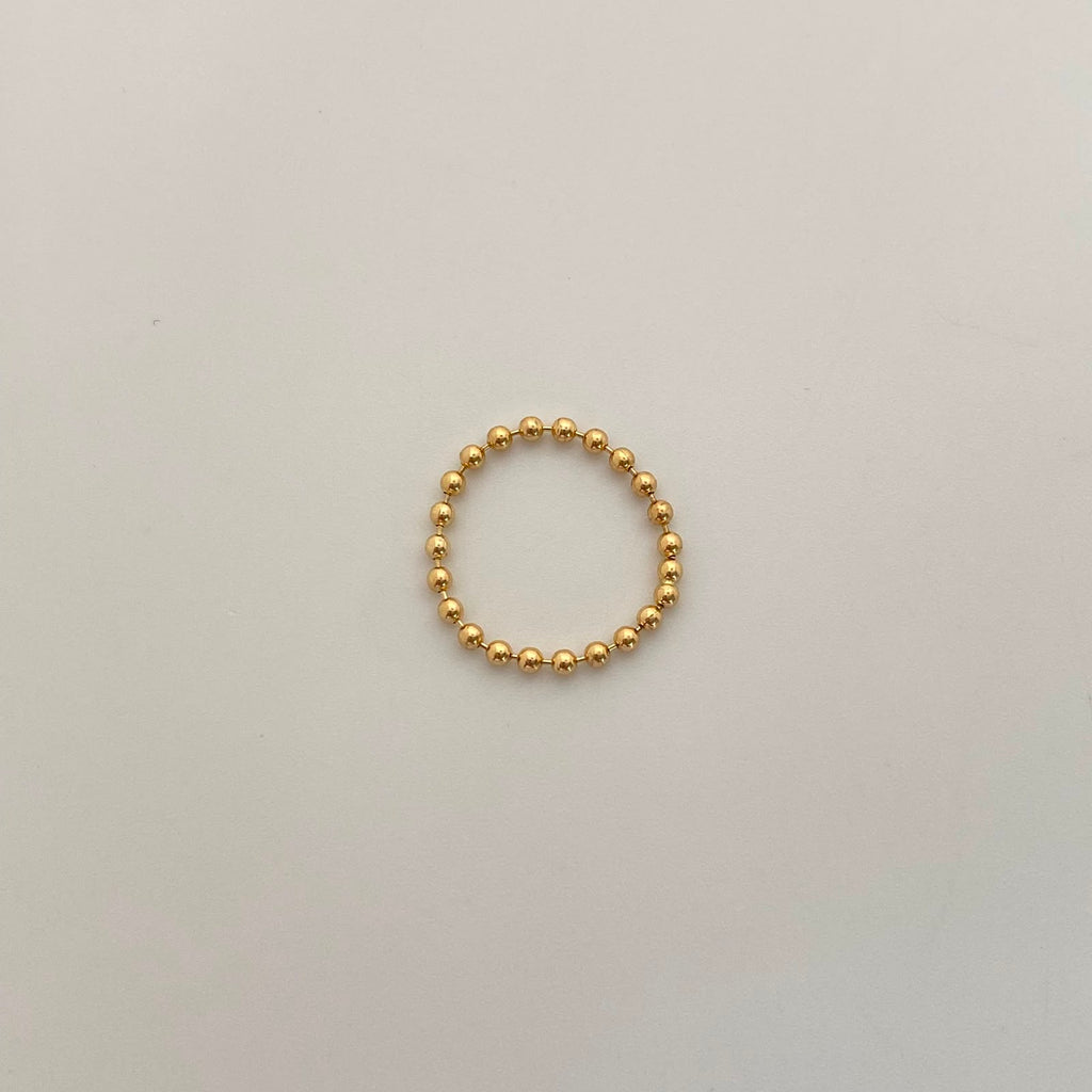 Anillo It Cadena Militar Oro amarillo 18k / Talla 6 / +4 / 0,95 Gr / 2 mm
