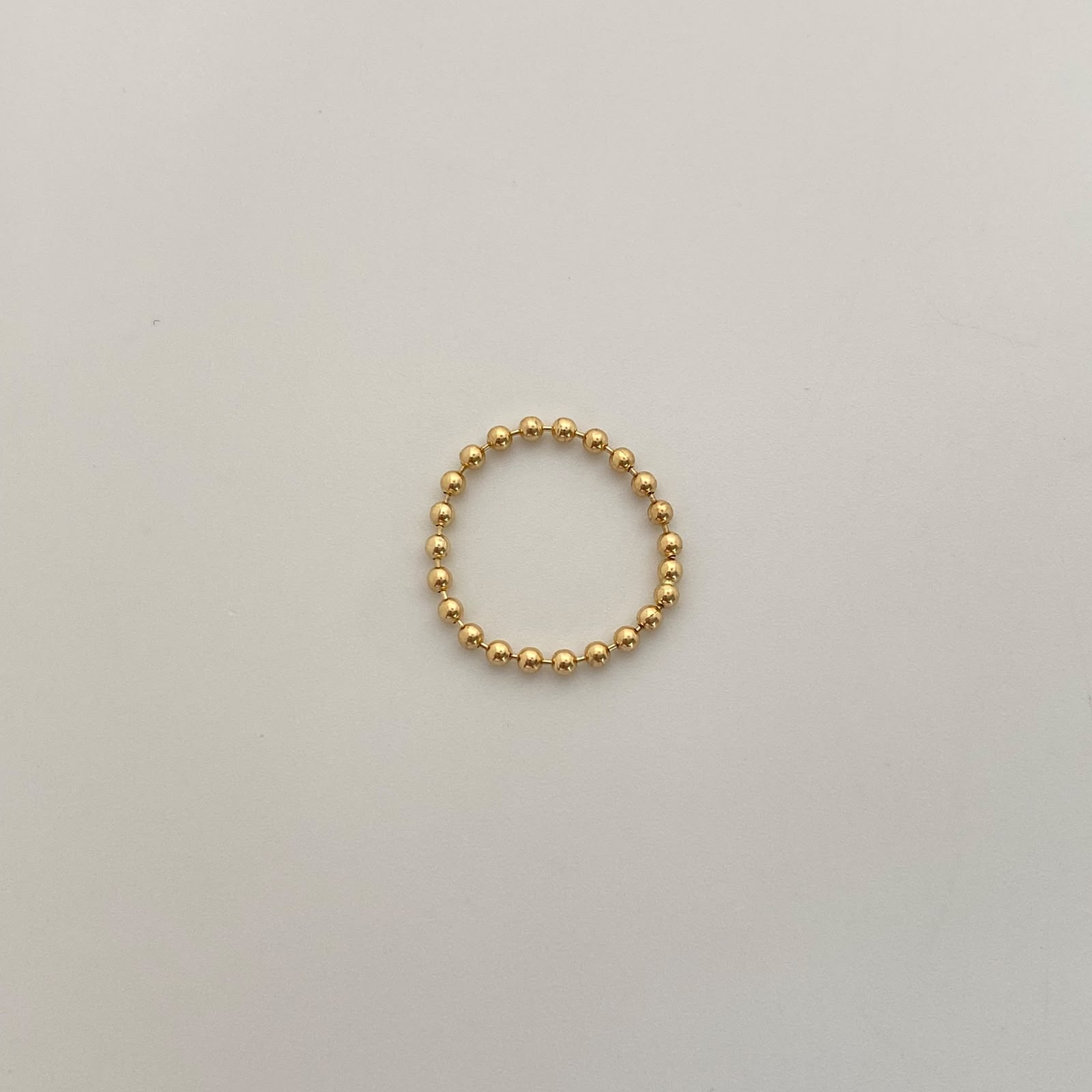 Anillo It Cadena Militar Oro amarillo 18k / Talla 4 / +4 / 0,85 Gr / 2 mm