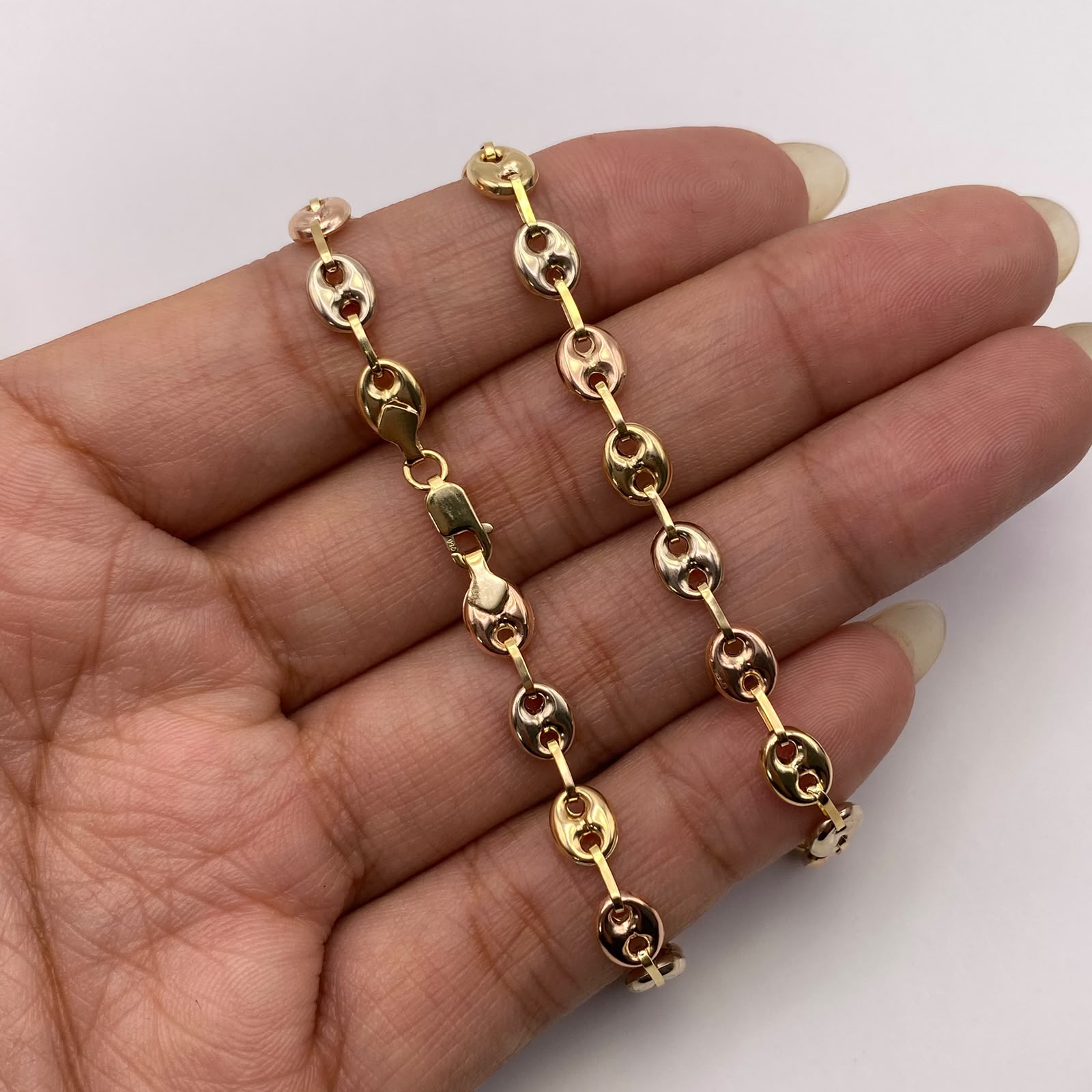 Cadena gc Tres oros 18k 11,35 Gr / 5,3 mm / 60 Cm Broche 0,40