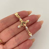 Dije cruz cristo casting en puntas Oro amarillo 18k 3,65 Gr / 4 Cm