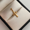 Dije Cruz Cristo  Oro amarillo 18k 0,35 Gr / 9,6 mm / 2 Cm
