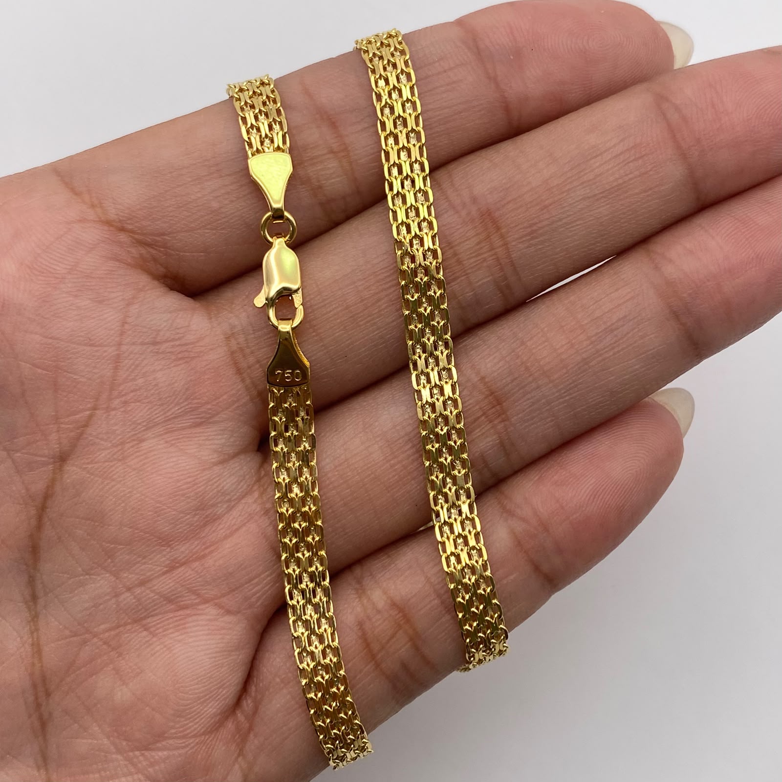 Cadena It china Oro amarillo 18k +1 / 5,9 Gr / 4,5 mm / 50 Cm