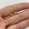 Topos Coraazon burbuja Oro amarillo 18k 0,65 Gr / 6,9 mm