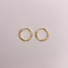 Candonga imperdible diamantadas Oro amarillo 18k 0,52 Gr / 1 Cm
