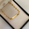 Pulso Placa Gc Oro amarillo 18k 3,45 Gr / 4,6 mm / 18 Cm Broche 0,30